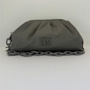 NWT Badgley Mischka Wrapped Frame Clutch with Chain